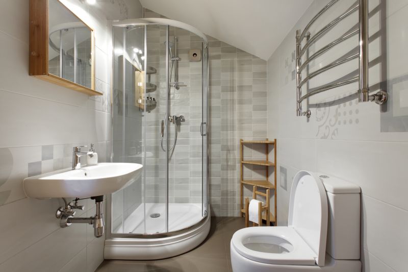 Compact Shower with Storage Solutions